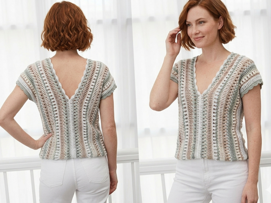 The Aurora Summer Vest: An Instant Digital PDF Pattern