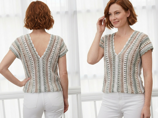 The Aurora Summer Vest: An Instant Digital PDF Pattern